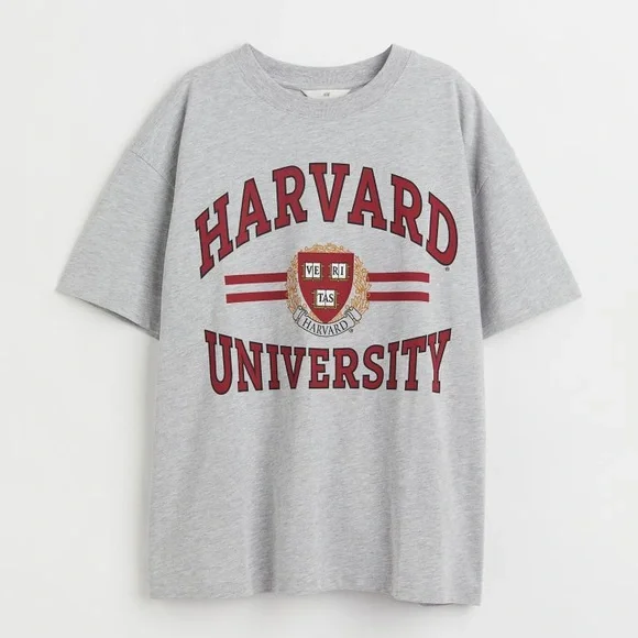 Harvard t shirt h&m best sale